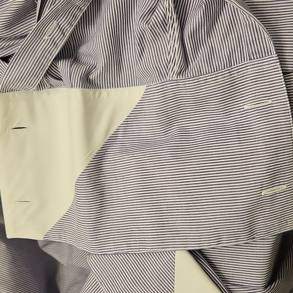 Bachrach Blue and White Dress Shirt - Picture 7 of 9